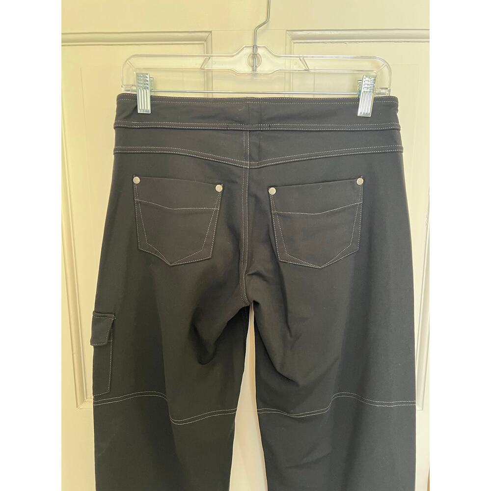 NEW Athleta Bettona Boyfriend Pant Black Cargo Cinch Contrast Stitch Women's XS - Picture 13 of 16